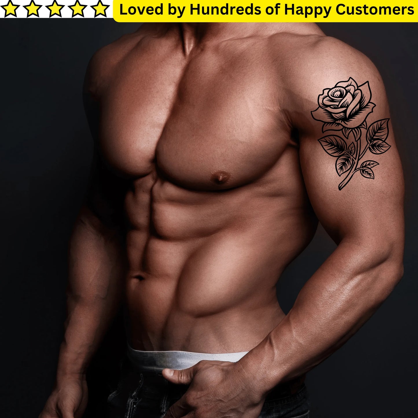 Men's Tattoos Arm - Effortless Roses