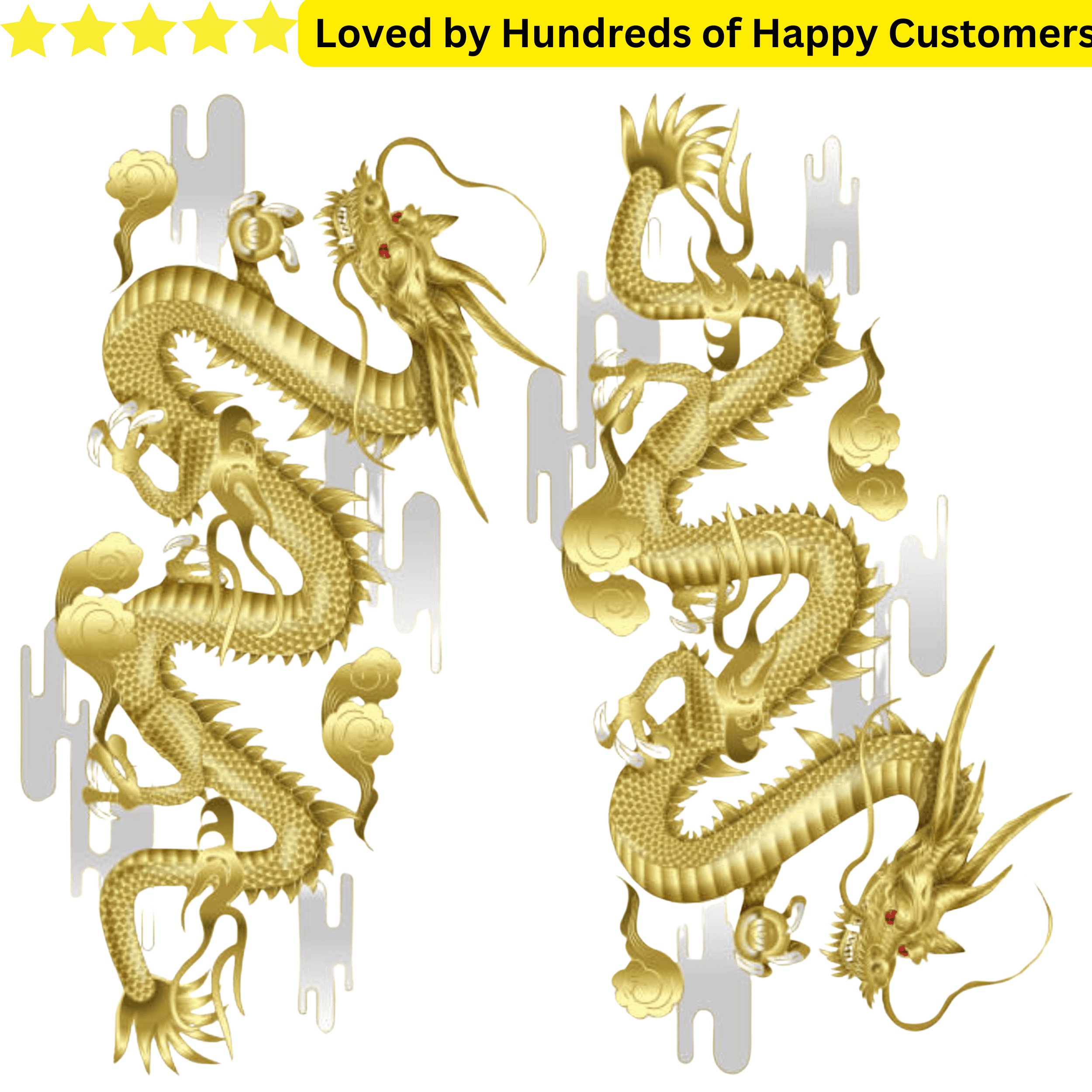 Dragon Tattoos Gold