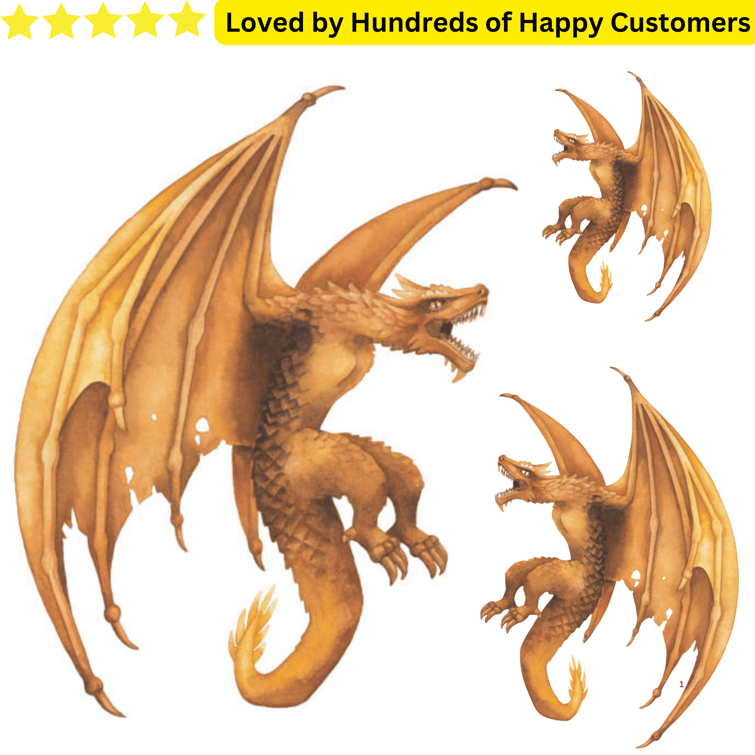 Effortless Tattoo Dragon Stickers