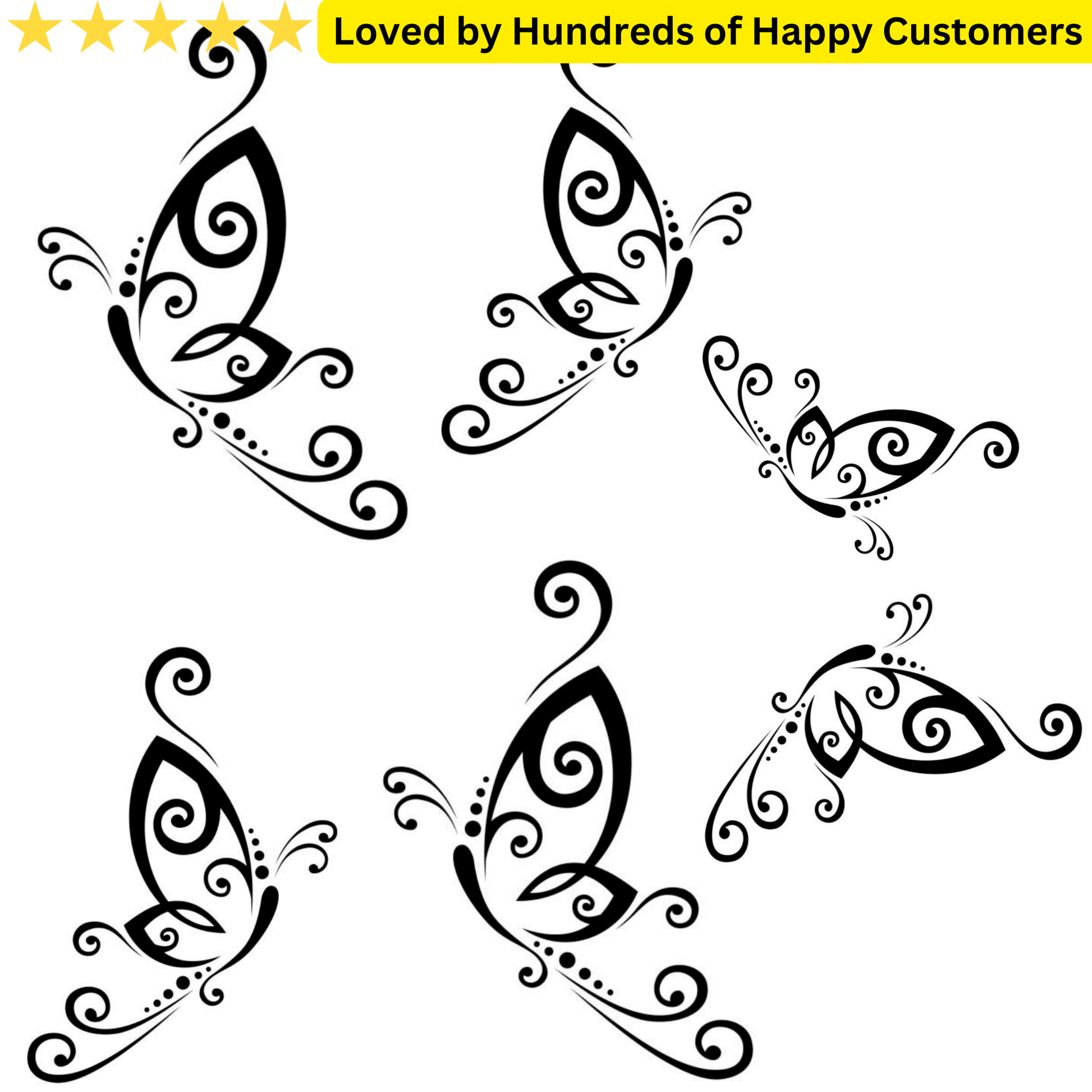 Stylish Butterfly Leg Tattoos - TeMaRo*