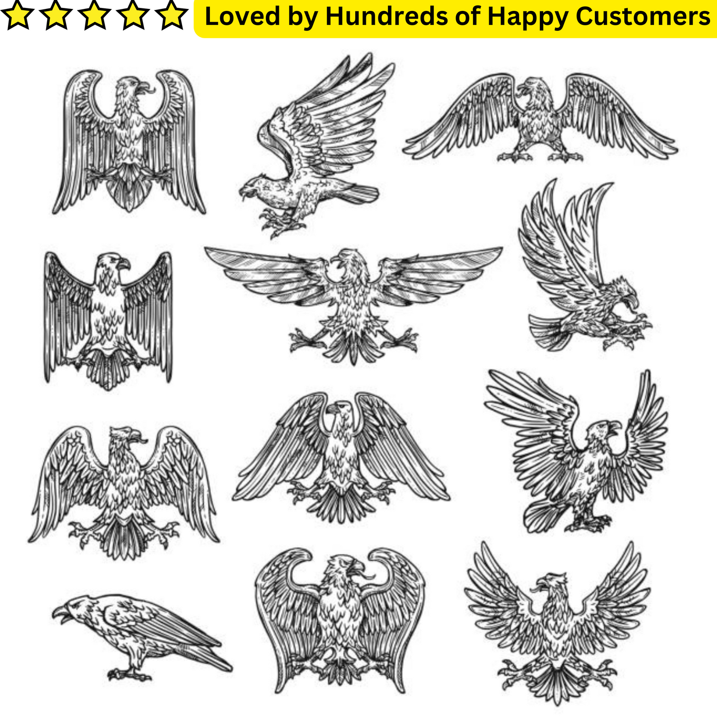 Wings Tattoos Sheet