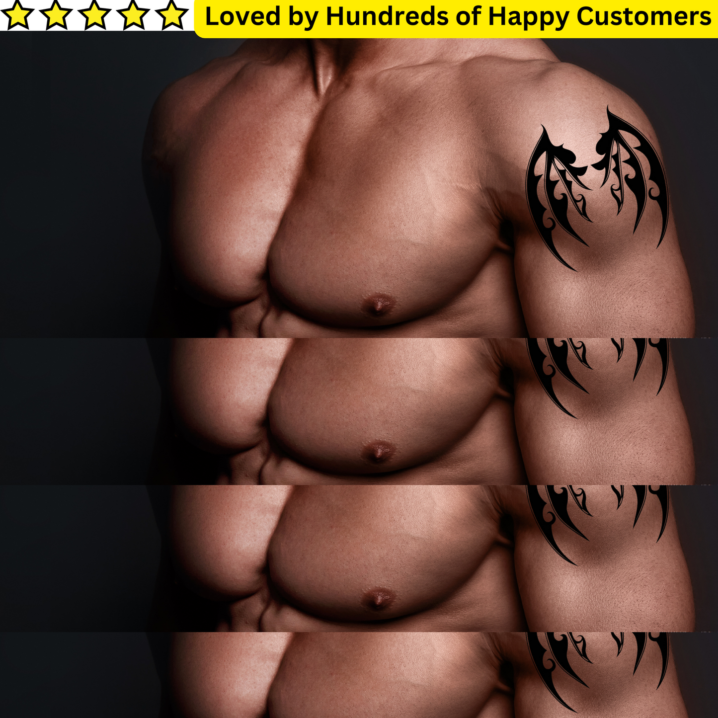 Chest Tattoos Wings - Tribal