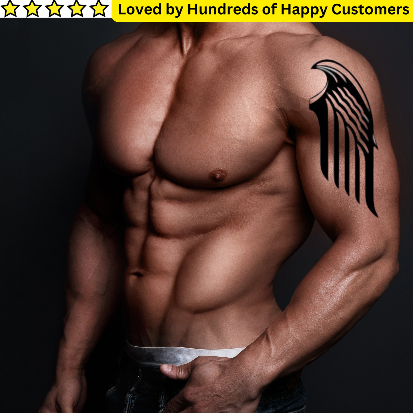 Leg Tattoos Men - Wings Pack