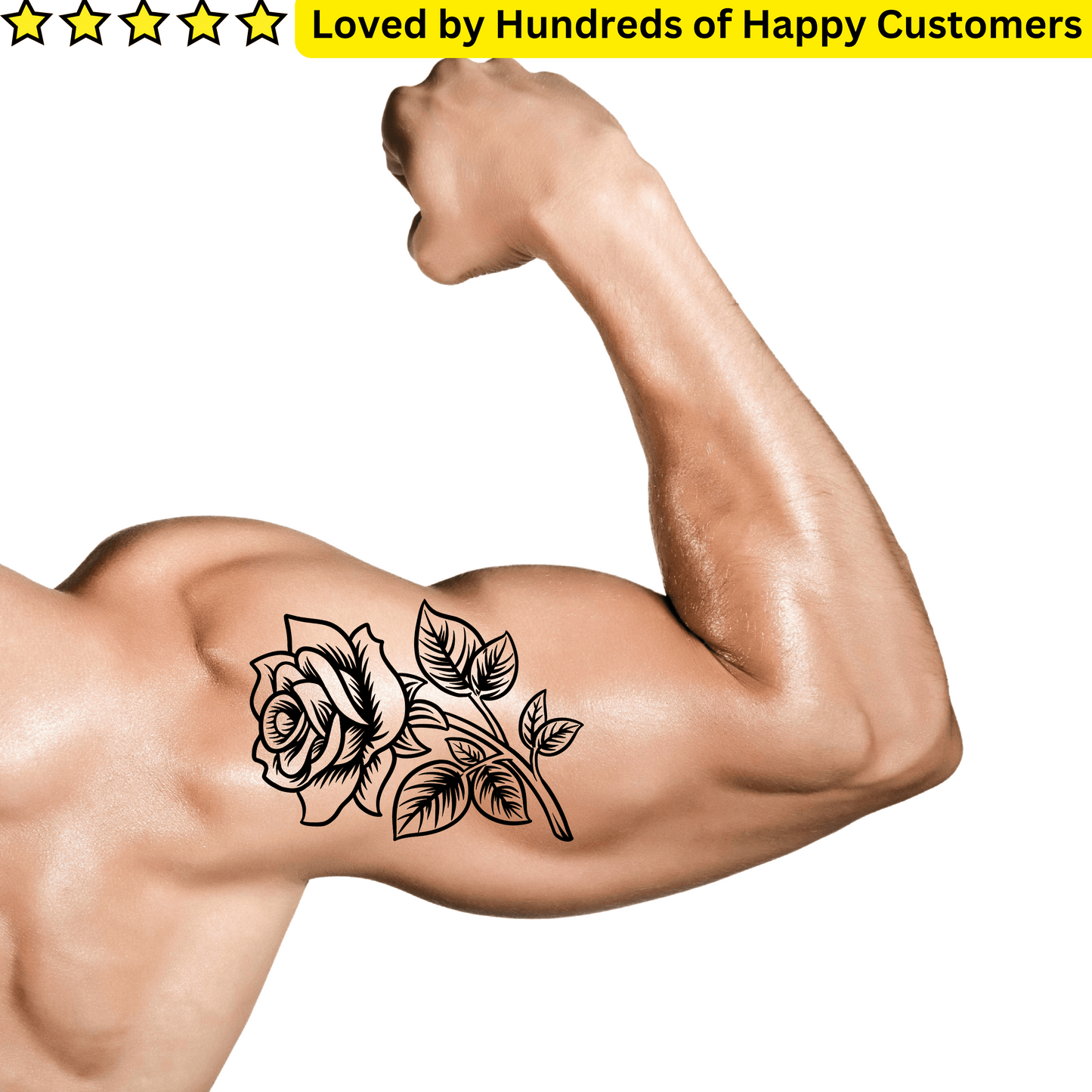 Men's Tattoos Arm - Effortless Roses