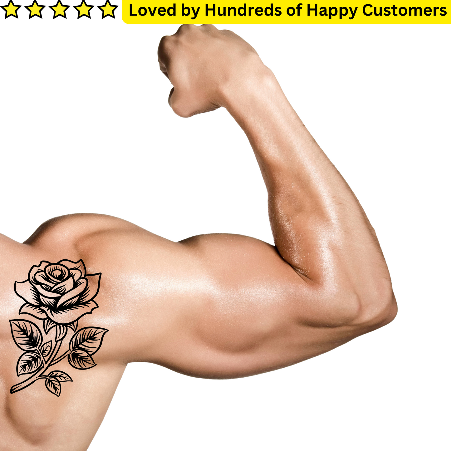 Men's Tattoos Arm - Effortless Roses