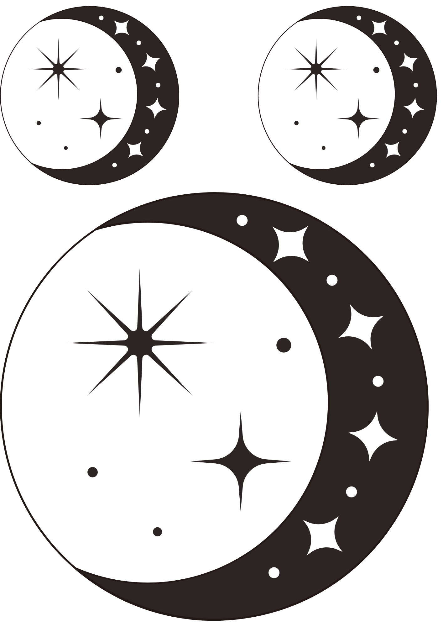 TeMaRo™ Celestial Moon Tattoo Man
