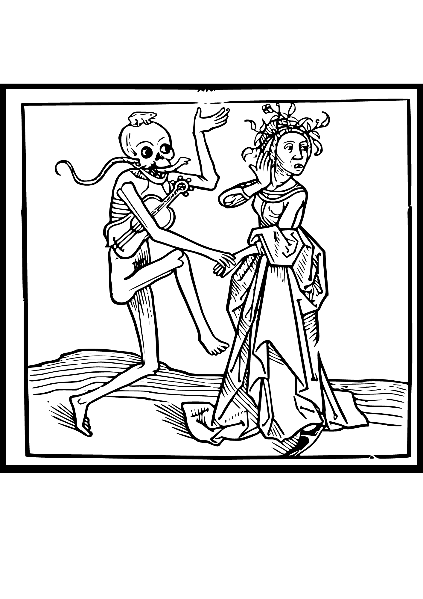 TeMaRo™ Dance of Death Tattoo Sleeve