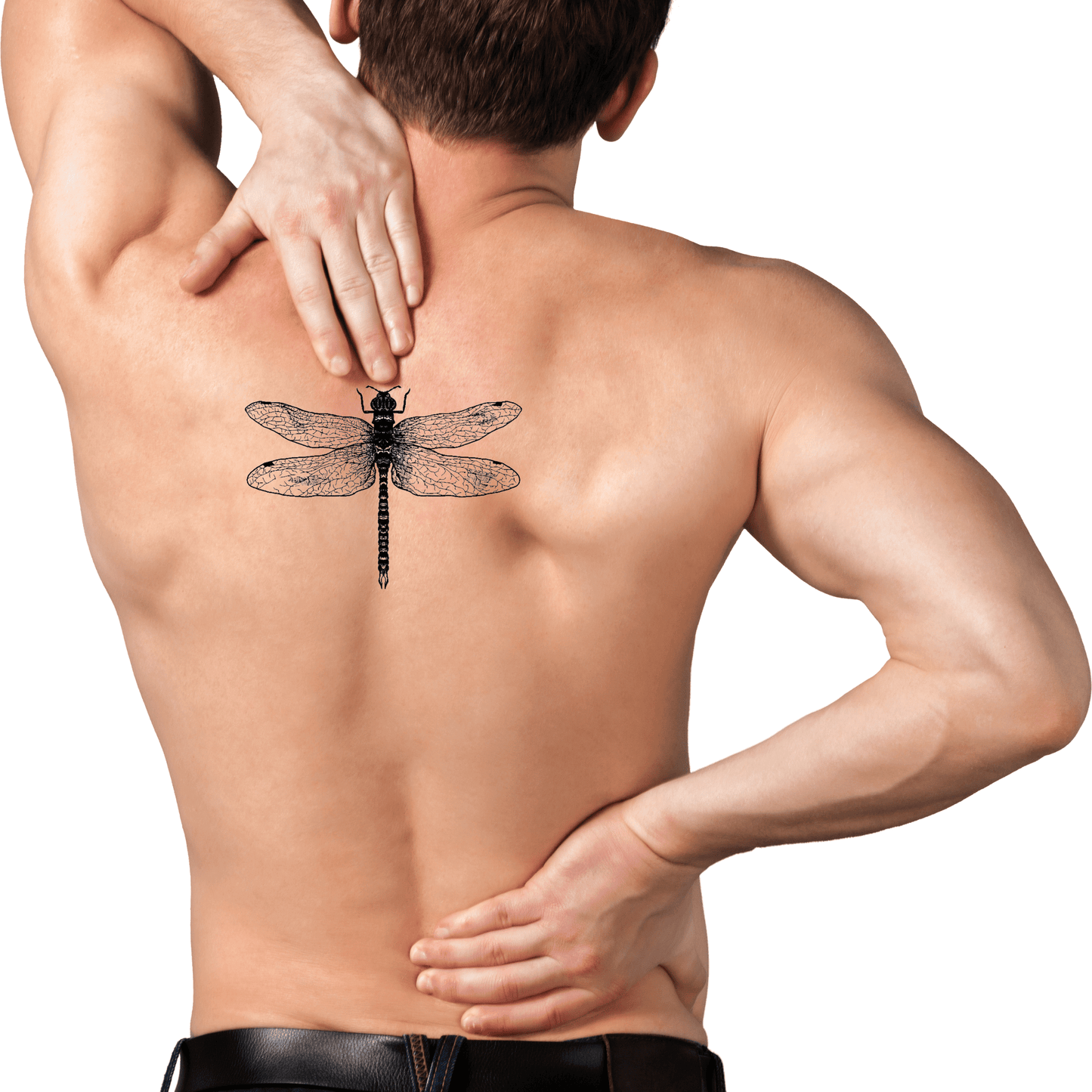 TeMaRo™ Dragonfly Tattoo on Thighs
