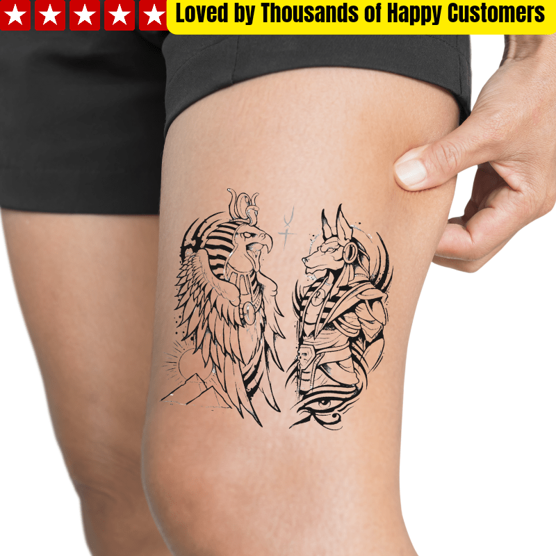 TeMaRo™ Egyptian God Anubis Tattoo