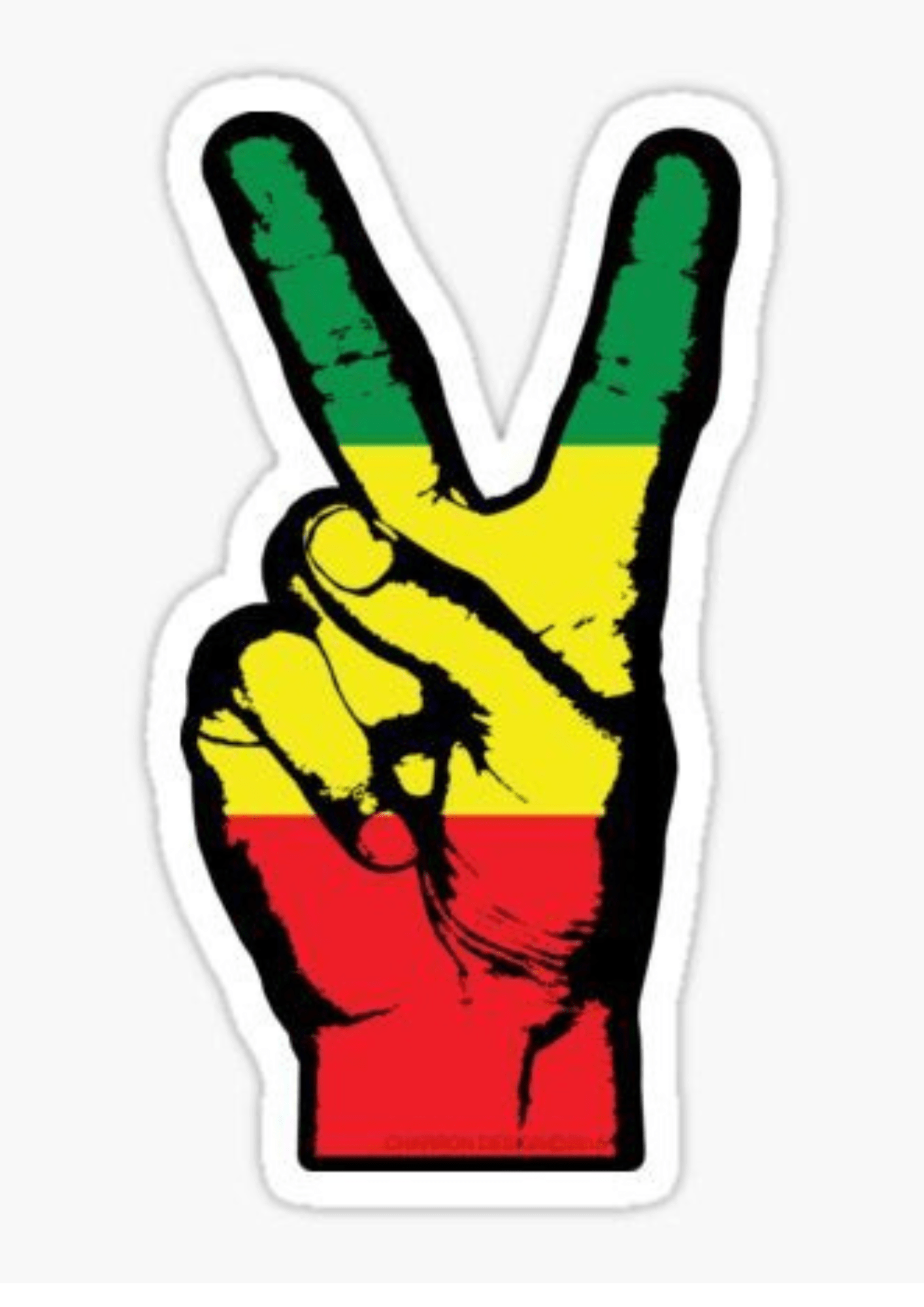 TeMaRo™ Ephemeral Rastafarian Symbols Tattoos Stickers