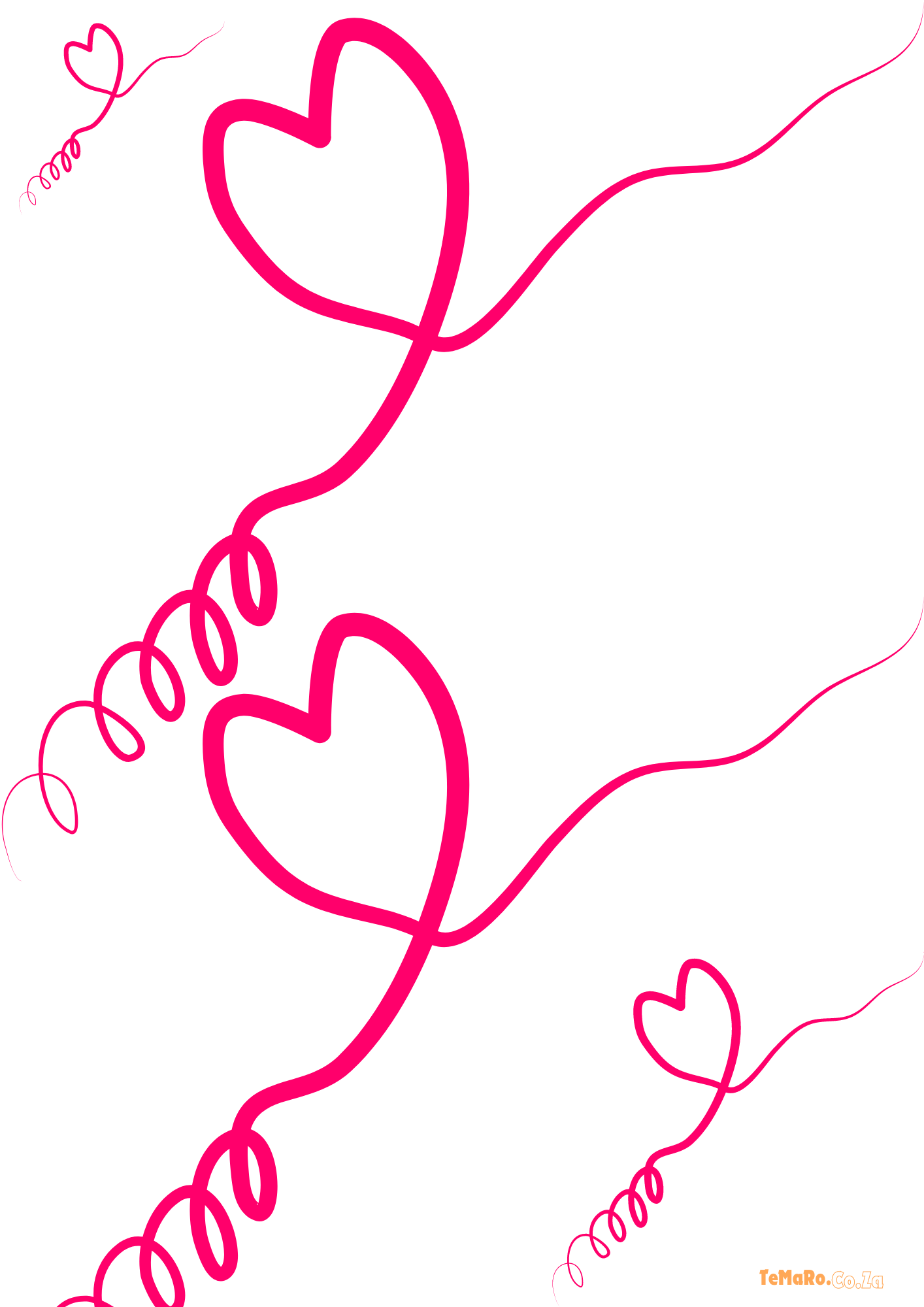 TeMaRo™ Line Swirl Heart Tattoo