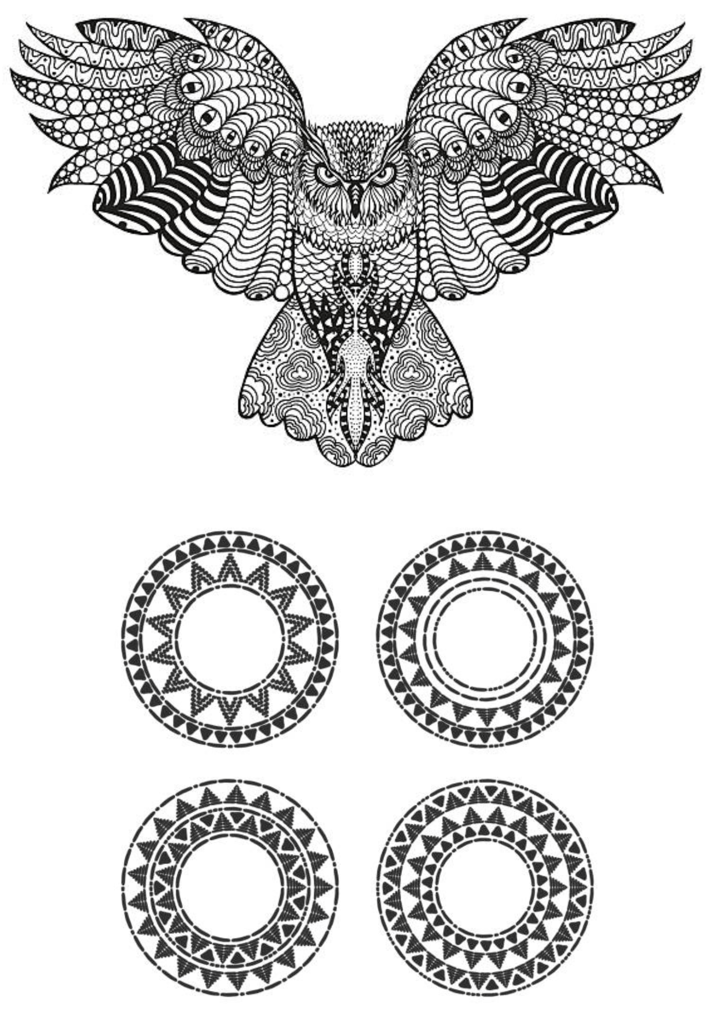 TeMaRo™ Mandala Tattoo Design - Back and Chest Pack