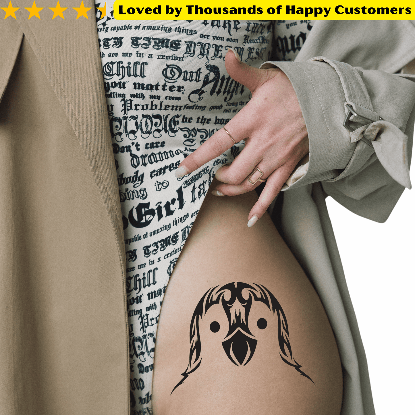 TeMaRo™ Penguin Temporary Tattoos South Africa