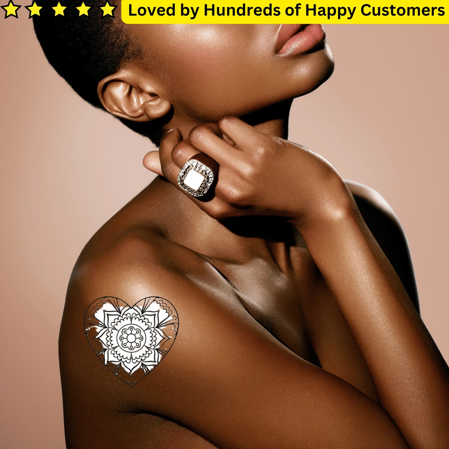 Temporary Tattoos Johannesburg With Tribal Hearts
