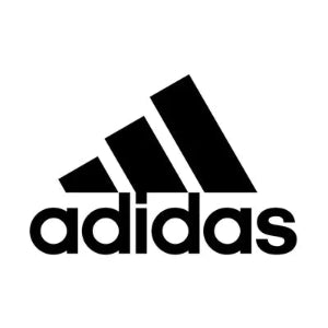 Black Adidas logo temporary tattoos on a white background