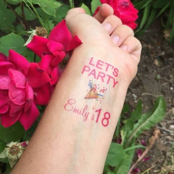 Birthday Custom Temporary Tattoos - TeMaRo™