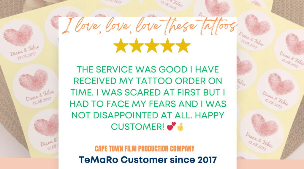 Brand Awareness Temporary Tattoos - Boost your Brand - TeMaRo™ 🇿🇦