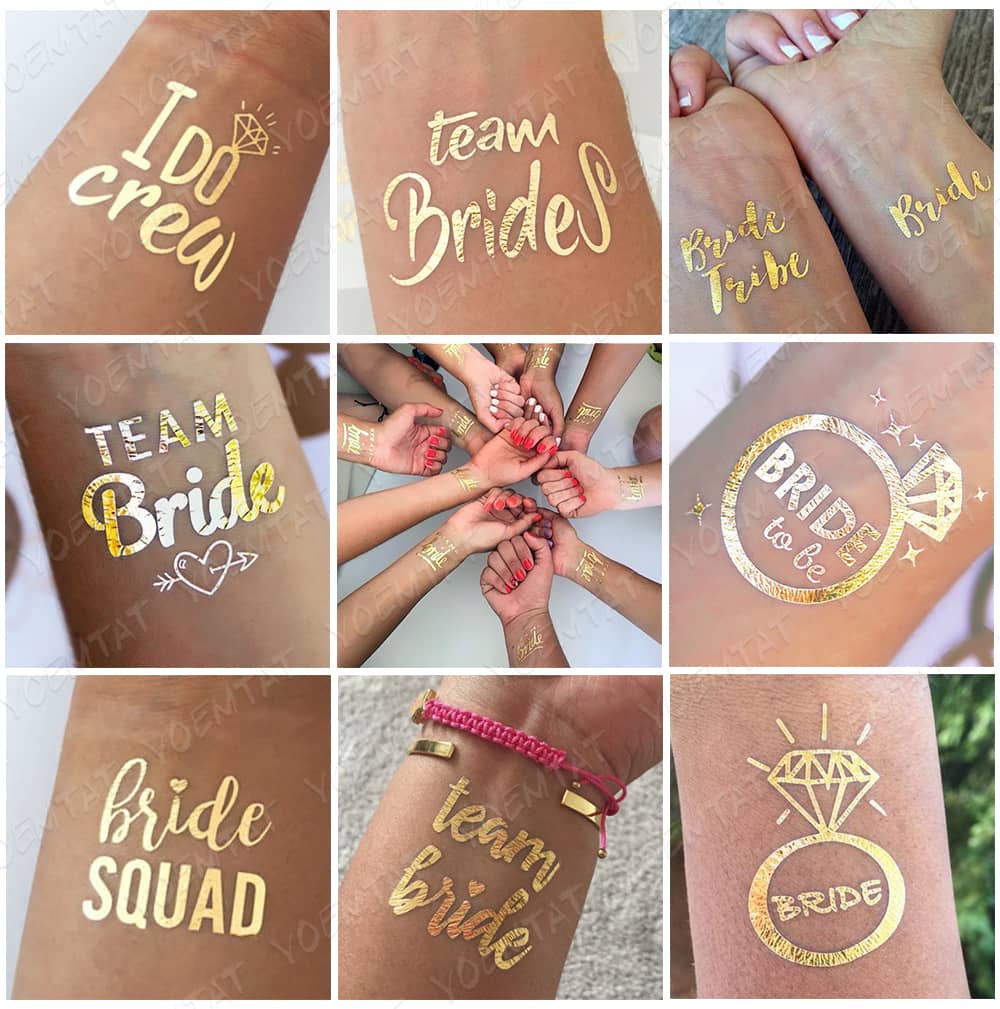 Custom Temporary Tattoos for Weddings - TeMaRo™