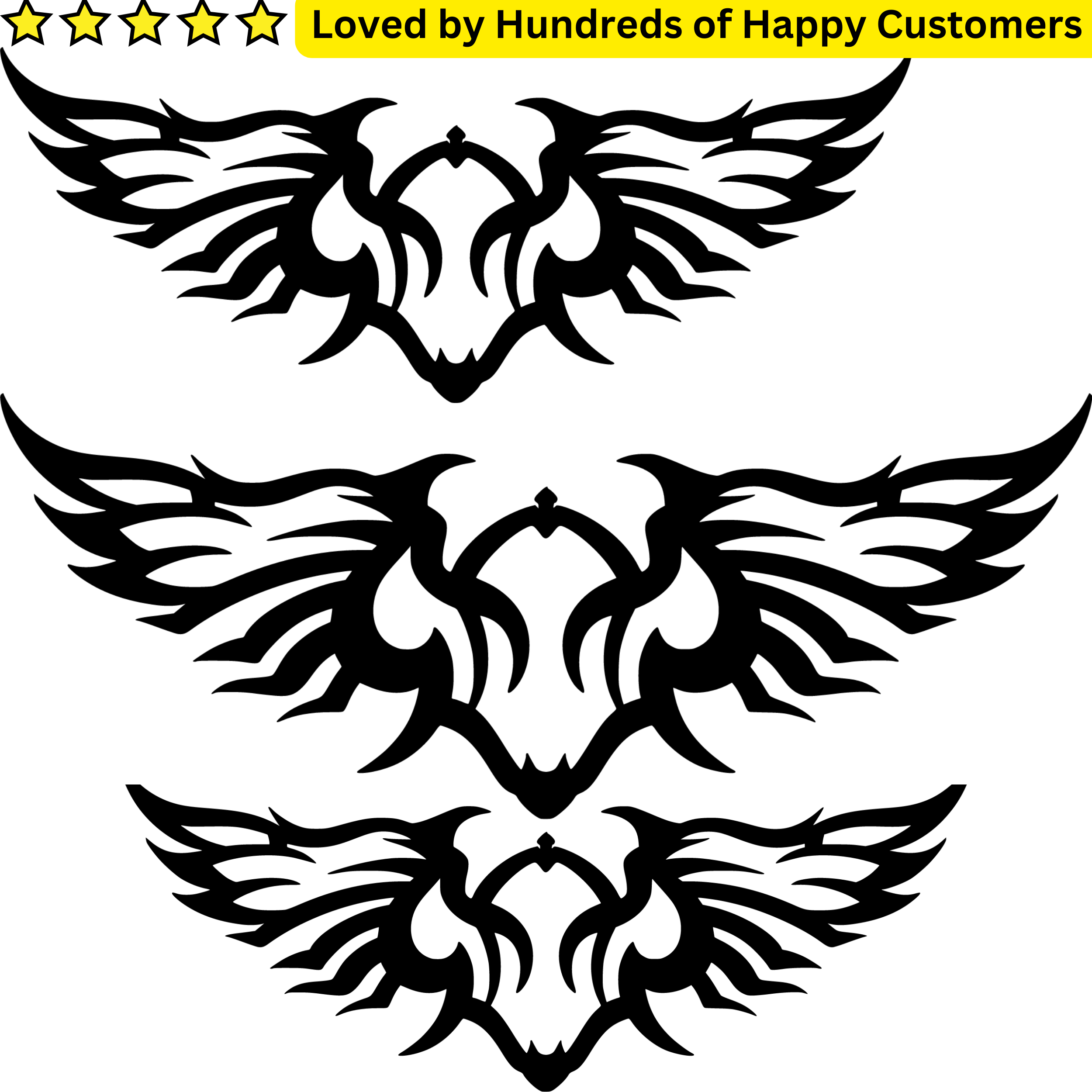 Cool Tribal Tattoo Wings