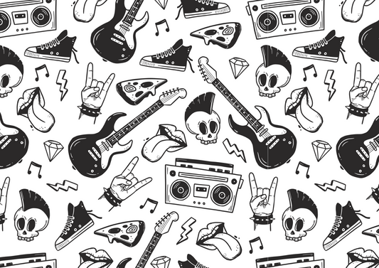 Rock and Roll Kids Birthday Tattoos