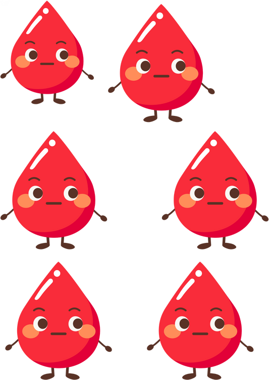 Surprise Blood Drop Tattoo Emoji