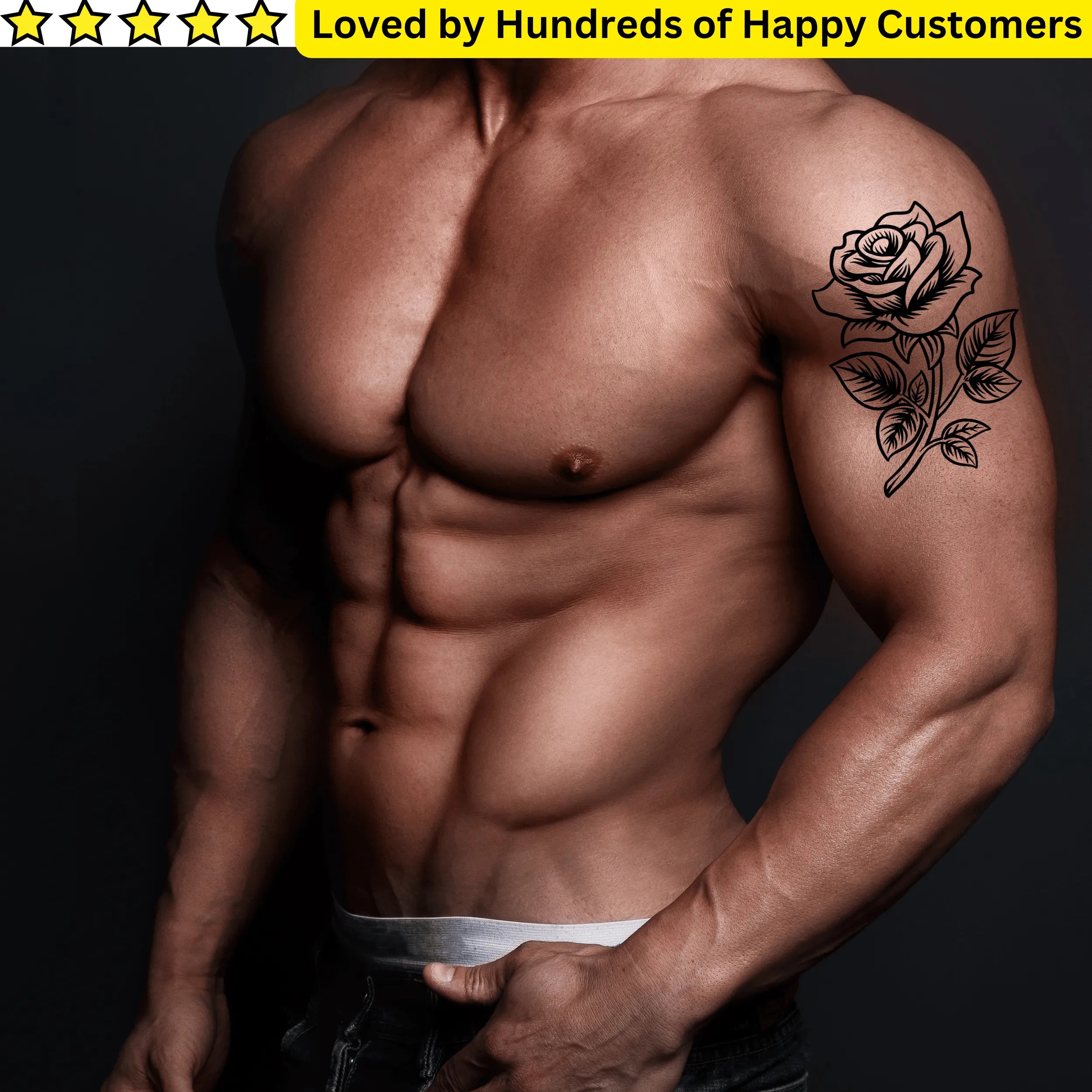 Men's Tattoos Arm - Effortless Roses