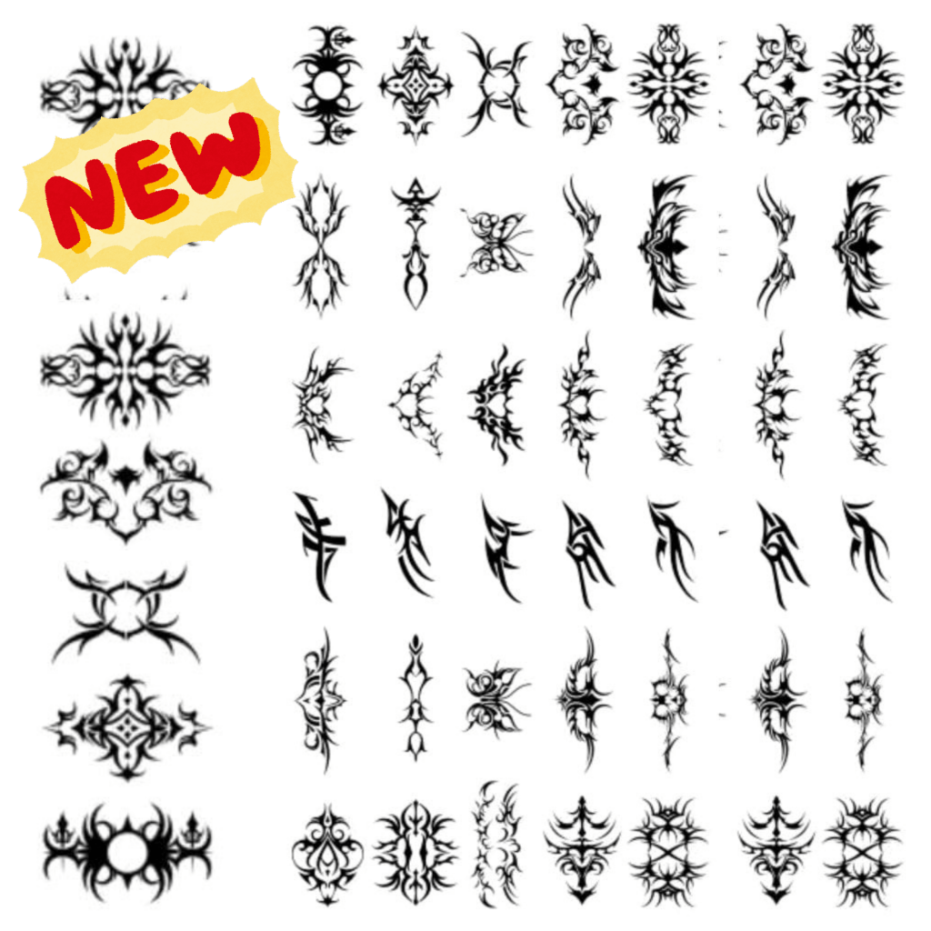 5 cm Tattoo Size - Tribal Temporary Tattoos - TeMaRo™