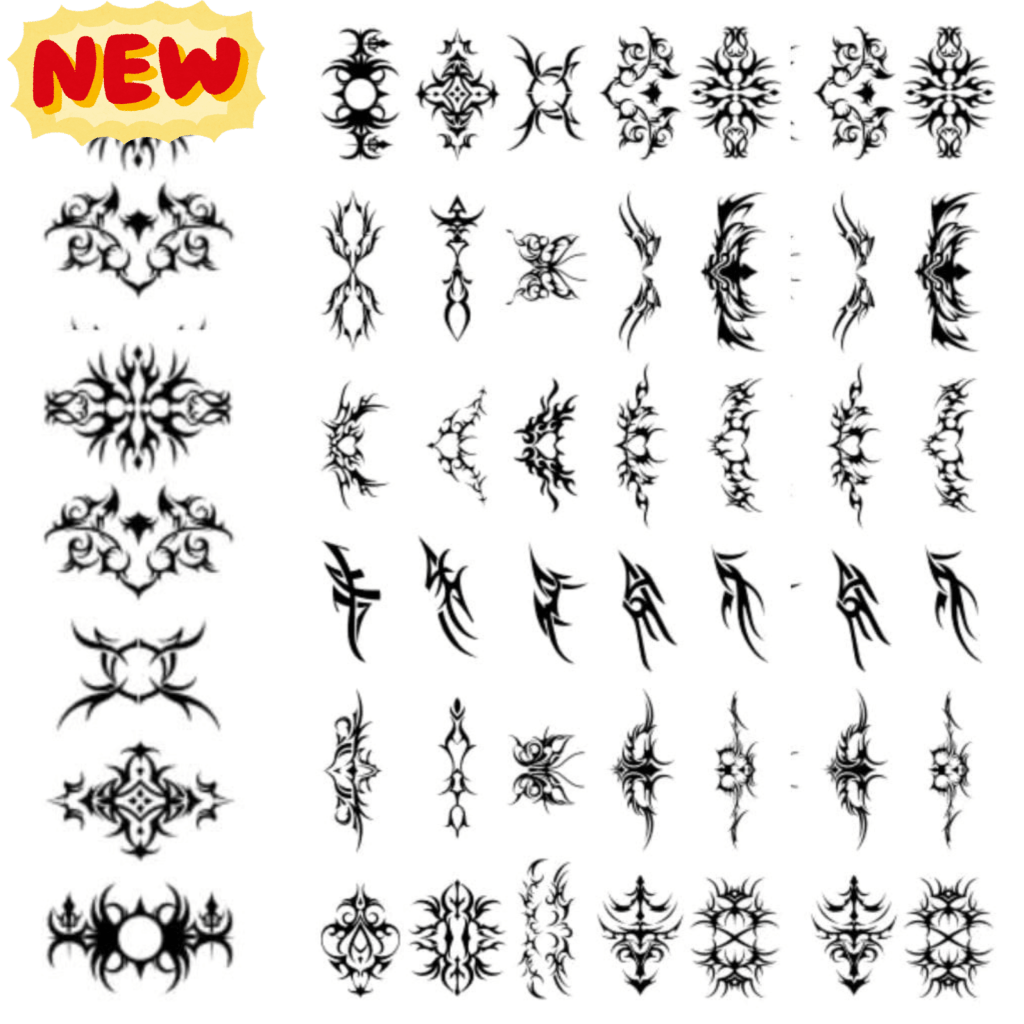 5 cm Tattoo Size - Tribal Temporary Tattoos - TeMaRo™