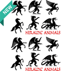 500 Tattoo Designs - Heraldic Animals - TeMaRo™