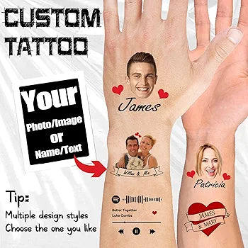 Print Temporary Tattoo Custom for your Next Event