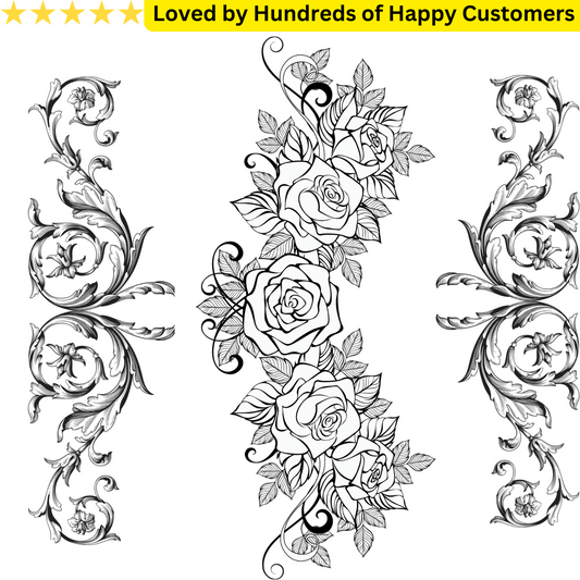 Waistline Temporary Tattoo Stickers