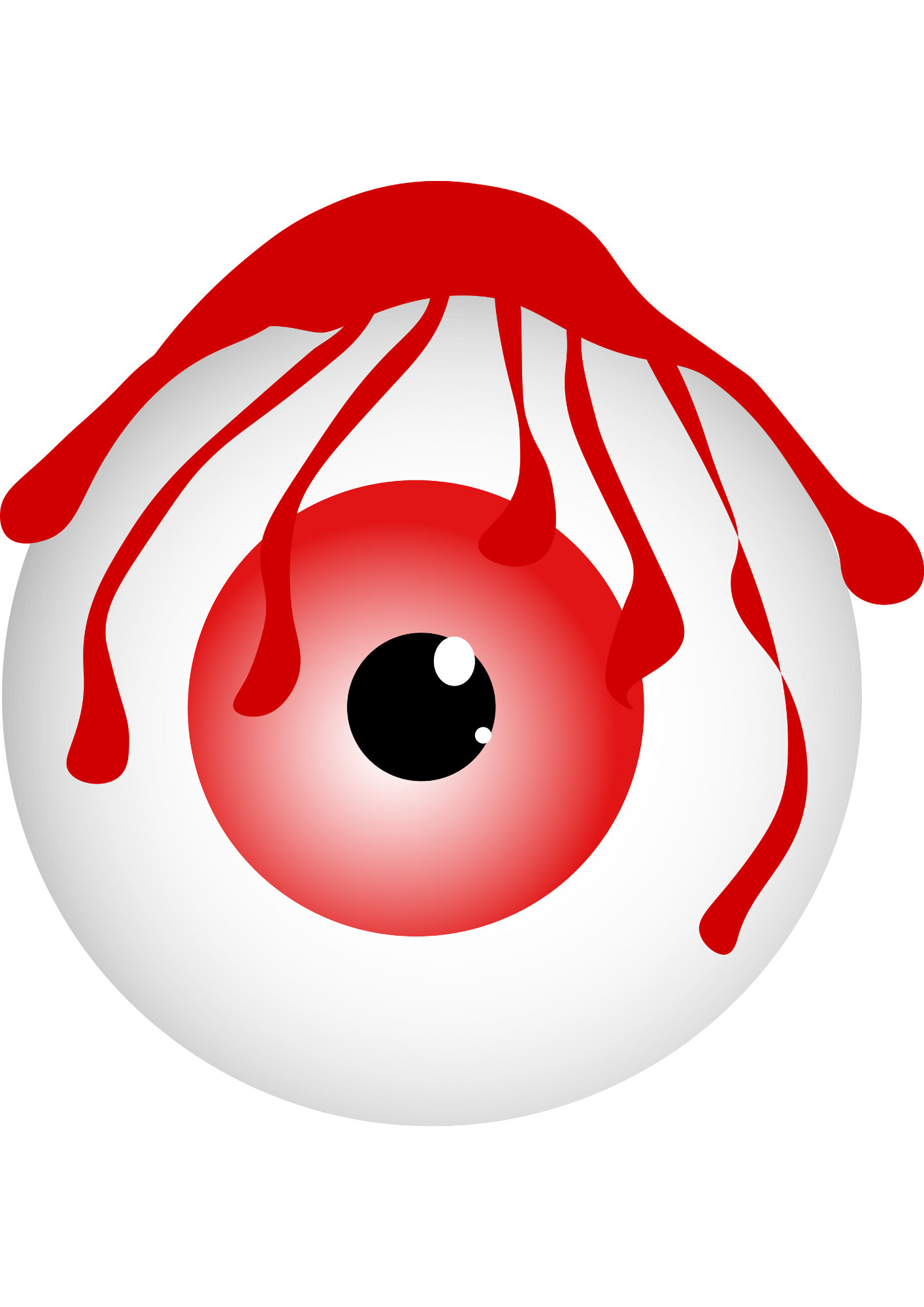 Bleeding Eye Tattoo Sticker