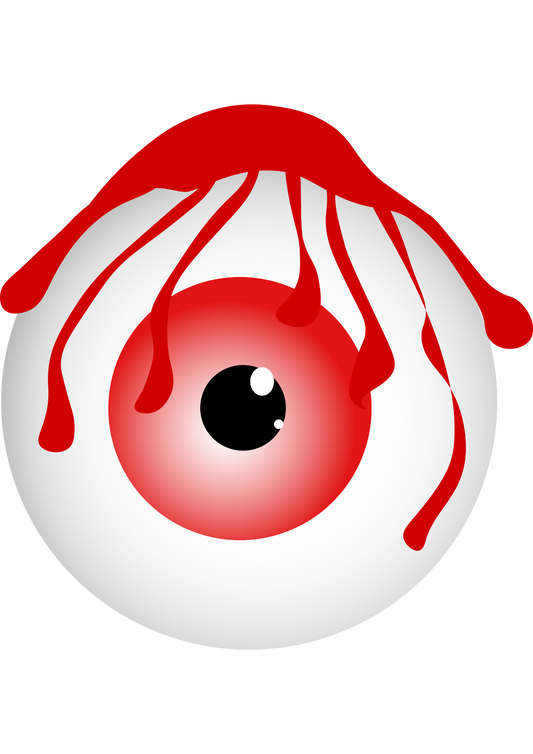 Bleeding Eye Tattoo Sticker