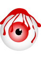 Bleeding Eye Tattoo Sticker