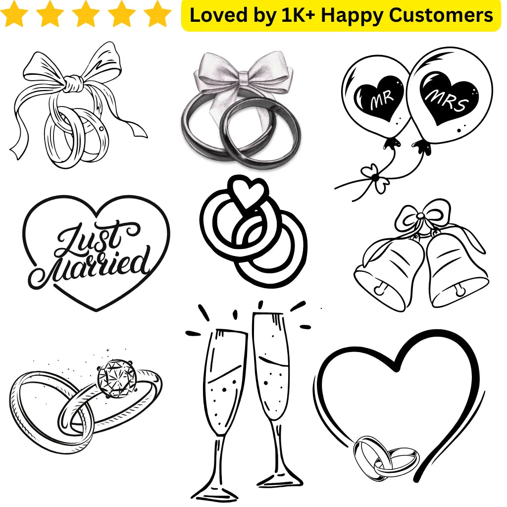 Wedding Temporary Tattoos for Stylish Guests