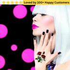 Express Elegance Instantly with Floral Design Tattoo Stickers