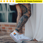Test your leg tattoo design before committing—custom, skin-safe, and proudly South African