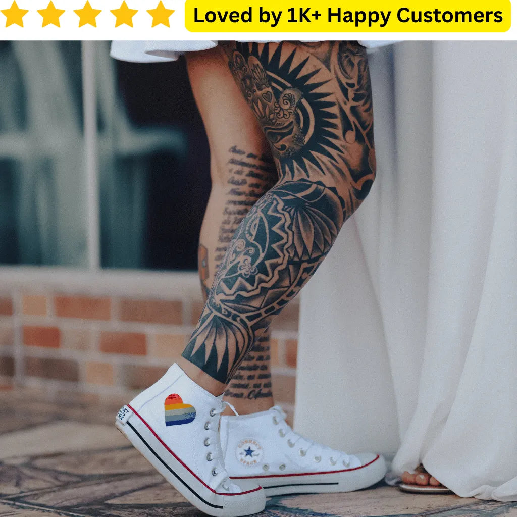 Test your leg tattoo design before committing—custom, skin-safe, and proudly South African