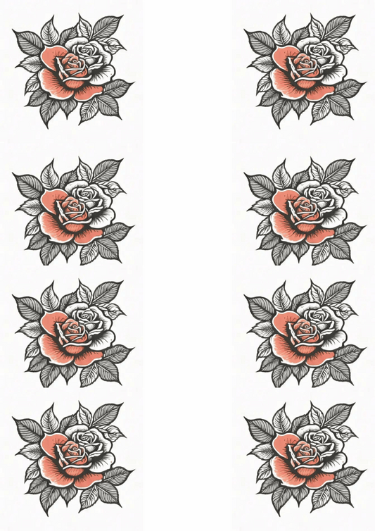 Small Leg Tattoo for Ladies - Roses