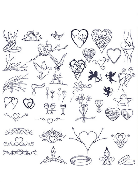 Wedding Tattoo Sheet