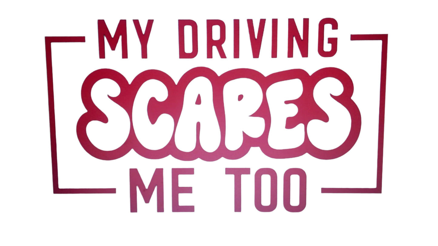 Car Stickers Inc - My Driving Scares Me Too