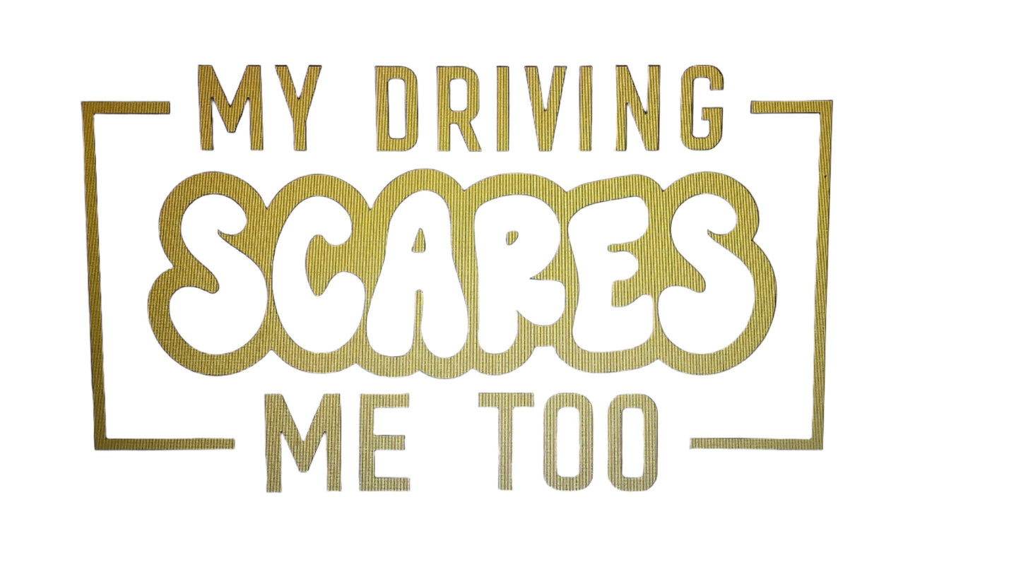 Car Stickers Inc - My Driving Scares Me Too