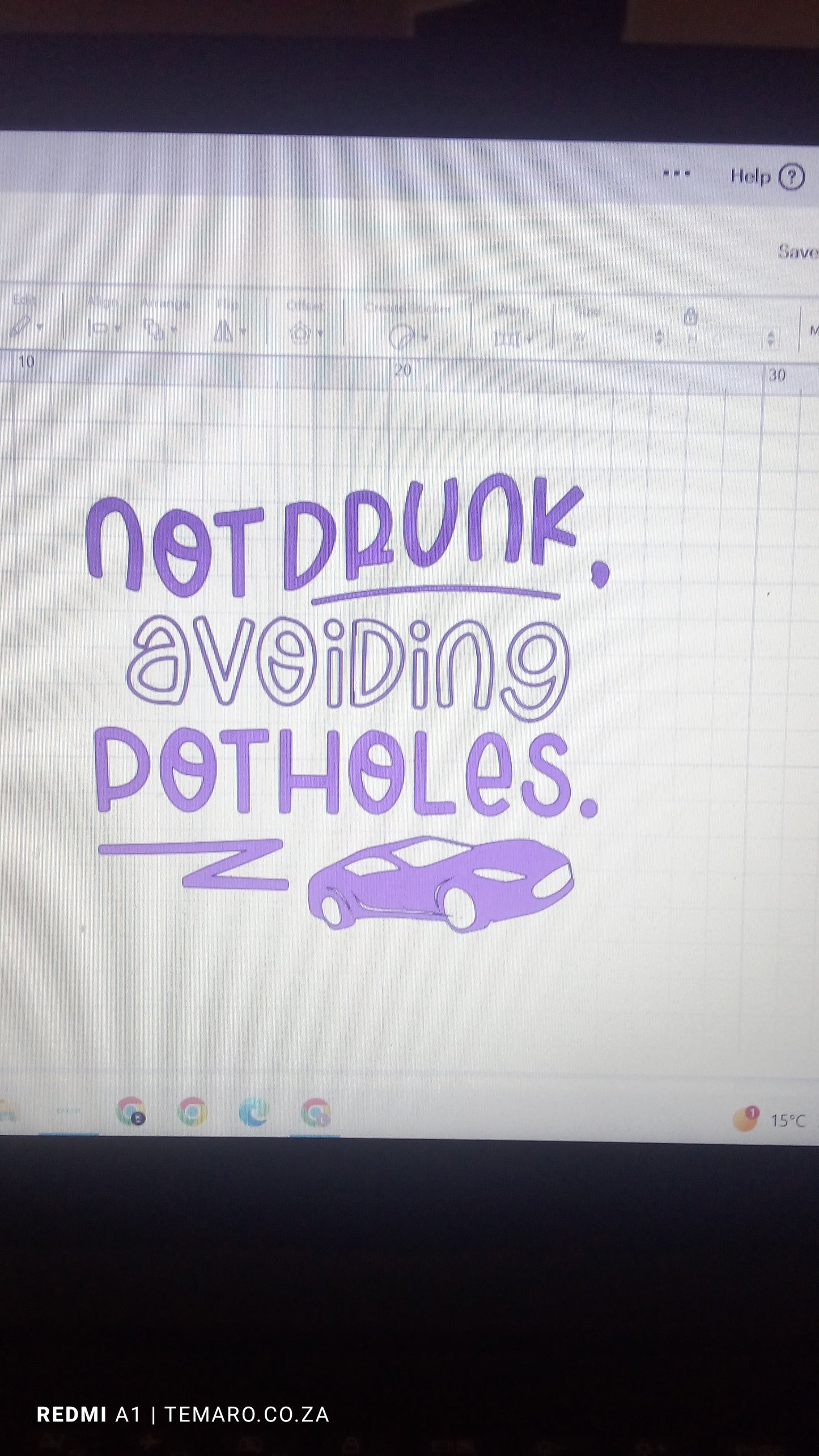 Car Stickers Near Me - Not Drunk Avoiding Potholes