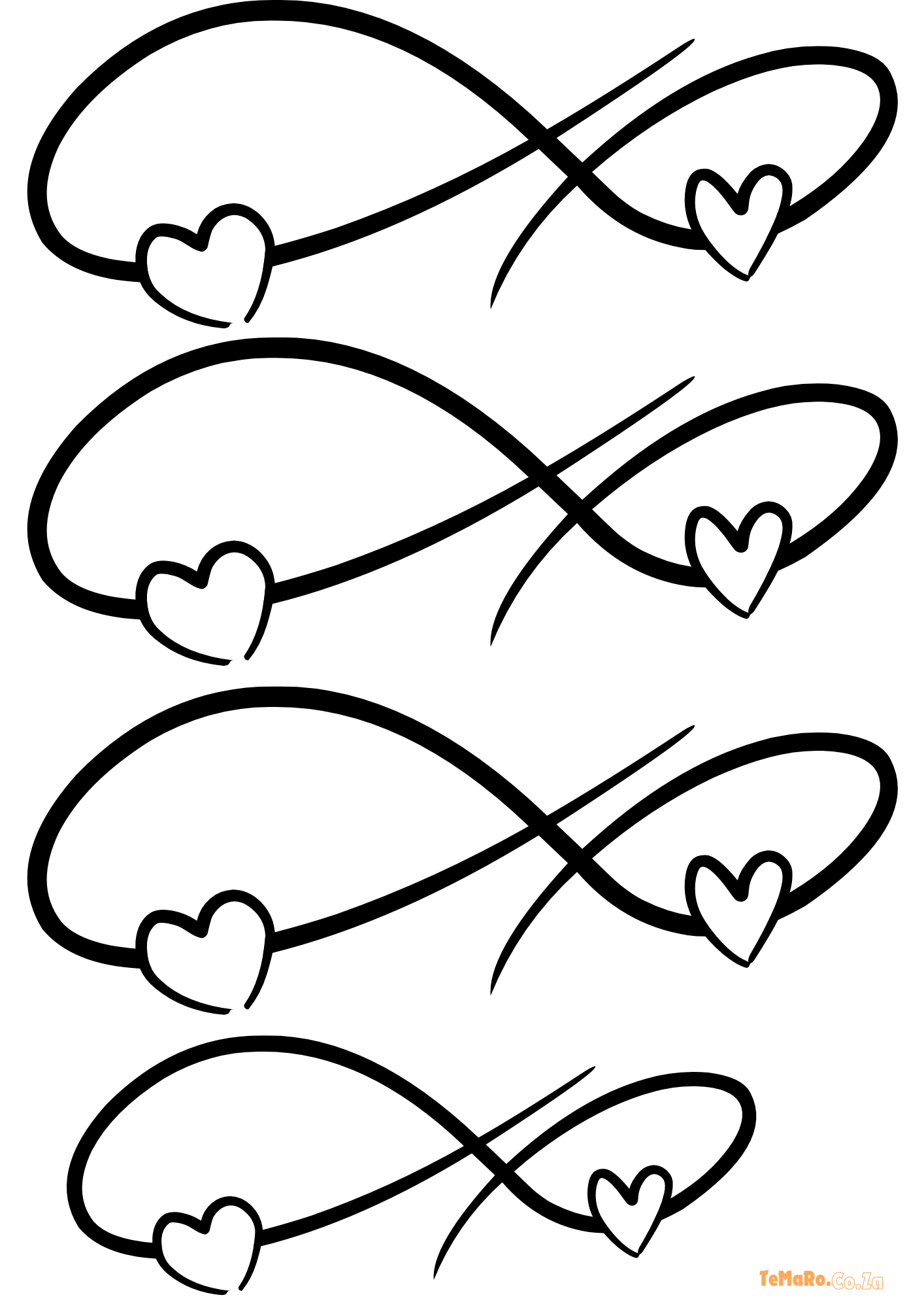 Infinity Heart Tattoo Designs