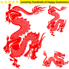 Easy-to-use Red Dragon Temporary Tattoo