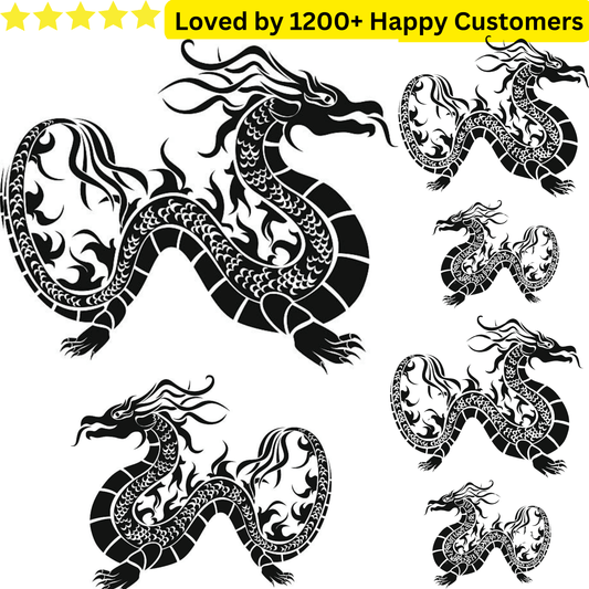 Fashion Dragon Temporary Tattoos