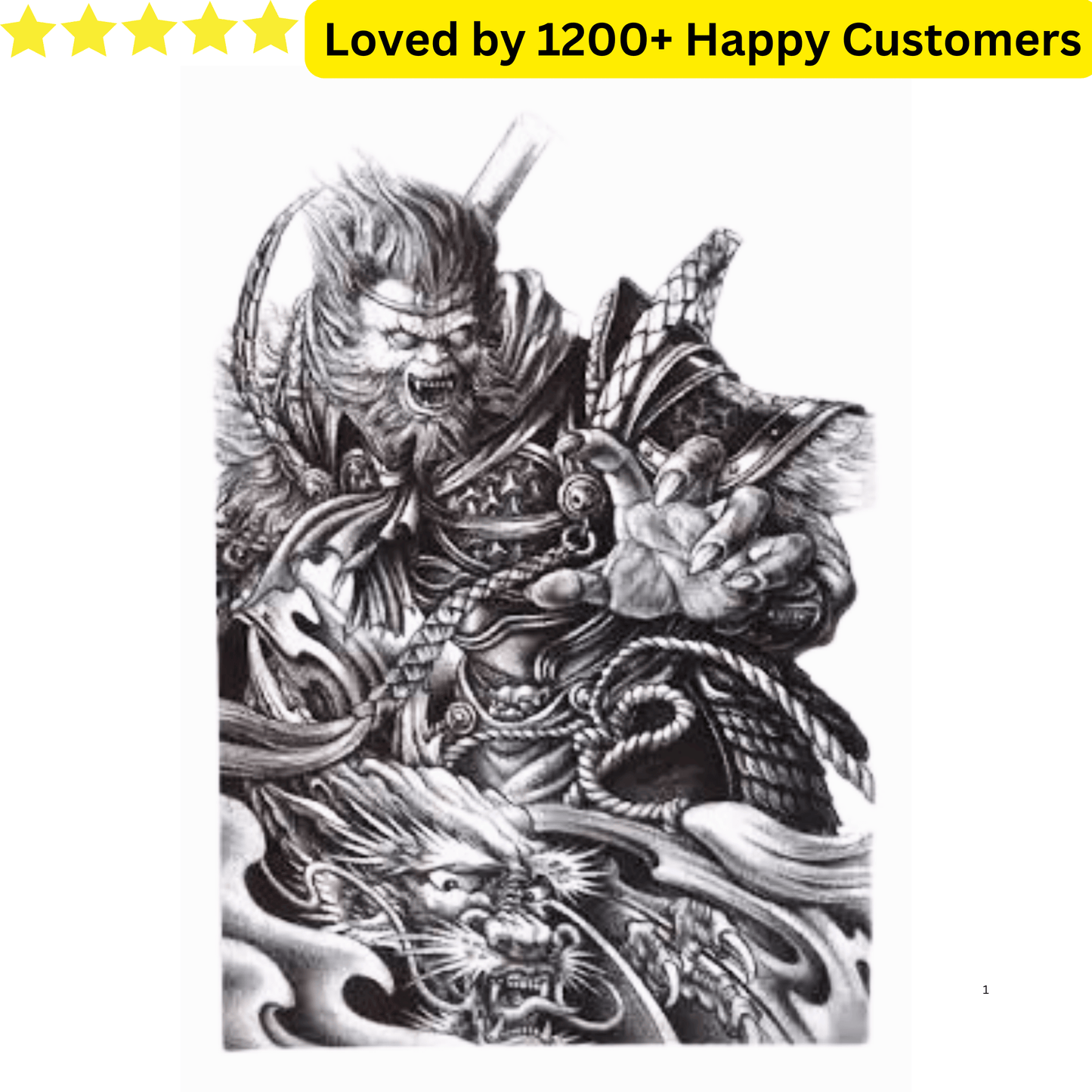 Dragon Tattoo Sticker for Fashion
