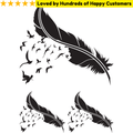 Feathers Temporary Tattoos Look Like Real