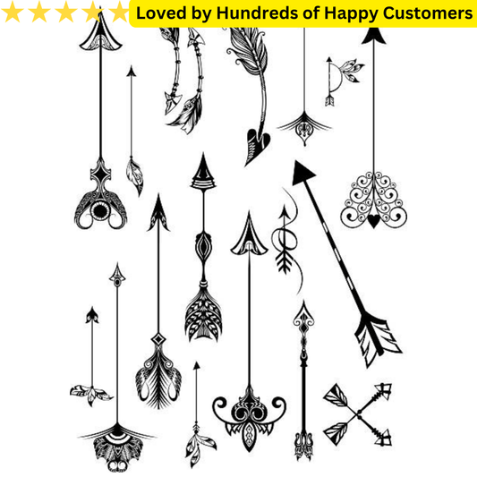 Small Tattoo - Sheet of Arrows