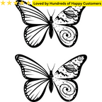 Butterfly Galaxy Temporary Tattoos Neck